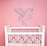キュートユニコーン壁ステッカーFanatsy Horse Removable Vinyl Decal Cartoon AnimalアートデコレーションホームKidsガールズ部屋装飾un2