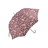 [ アフタヌーンティー リビング ] AfternoonTea LIVING 長傘 HT71 シルエットフラワー長傘 雨傘 レッド