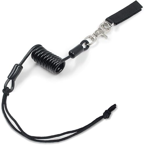 SMARUTO リーシュコード スノーボード 伸縮コイル ブーツを傷めない 初心者も簡単脱着 流れ止め 落下防止