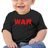 可愛い 子供 ブリージング 戦争のデザイン Ｔシャツ タイツ Black Size 24 Months