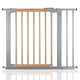 BabyDan True Pressure Avantgarde Baby Safety Stair Gate Silver Beech All Widths (83.7cm-91.1cm) by B