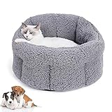 PETSHY ペット ベッドキャットハウス猫ハウス猫 ベッド犬 ハウス ふわふわ もこもこ寒さ対策 滑り止め 洗える 小型犬 中型犬 猫適用