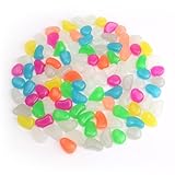 観賞用夜光石 カラフル蛍光石 庭・廊下・クアリウム・水槽・壁 幻想的な蓄光デコレーション 混色250gパック（約100枚入）