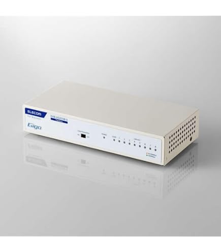 Amazon | エレコム スイッチングハブ ギガビット 8ポート 耐熱50度