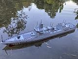 27Bアップグレード版の大型リモコン軍艦2.4G軍用リモコンモデル戦艦キャノンジャイアント船ディスプレイ装飾品子供大人のリモコンおもちゃ