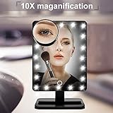 メイクアップミラー Makeup Mirror with 10x Magnifying Mirrors ブラック H115808OA2XG831
