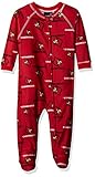 NCAA Infant Boys Sleepwear All Over Print Zip Up Coveralls レッド