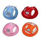 Eremi（TM）ファッション通気性メッシュ生地ラウンドつばペットサンハットスーパーキュート日キャップ
