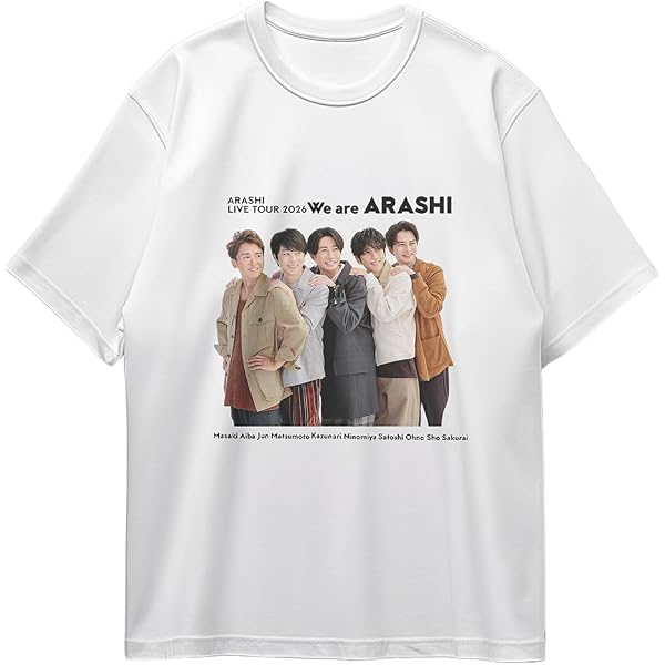 Amazon.co.jp: [KOMCEI] 嵐 ARASHI/Five Tシャツ 記念デザイン 半袖