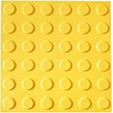 点字タイル ドット(警告/停止) 10枚 300x300mm シート厚さ約2mm 突起部5.1mm PVC 点状突起 10枚セット 黄