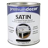 True Value Company PDL4-QT PD Black WB Sat Enamel, 1 quart by True Value