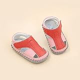 【YW】赤ちゃんの室内の軟らかい靴 サンダル、革靴 大促銷に値下げするベビーシューズ (135/13.5cm, 赤い)