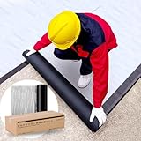 Kurflo 防水シート 屋外 耐低温 幅1m*長さ5m 厚手シート 耐熱 簡単施工 ブチルテープ 屋根 自粘着 トタン屋根の修理 絶縁 難燃 高粘着 防水・絶縁・難燃・防音・強力 補修シート (厚さ1.5ｍｍ×幅1m×長さ5m)