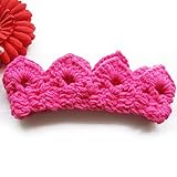 クラウンニット赤ちゃん赤ちゃんヘッドバンドベビーアクセサリーかわいいアクセサリーヘッドバンドヘアクリップ赤ん坊のヘッドバンドの髪飾り (ローズ)