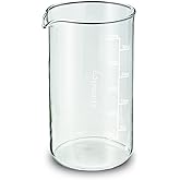 Easyworkz Borosilicate Glass Replacement Beaker for 1000ml French Press Coffee Maker