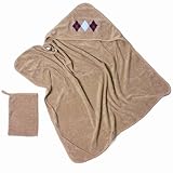 Baby Boum Pucci Hooded Bath Towel and Wash Mitt - Cacao by Little Helper