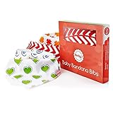 Baby Bandana Drool Bibs By Necky's - 100% Finest Quality Organic Cotton - Highly Absorbent - Adjusta