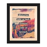 夢Forward写真秋: Memories Take Usバック、夢Take Us Forward : Positive Motivational Positive Uplifting Saying引