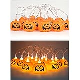 3 M 16ledハロウィンパンプキン照明文字列ランプ屋外用パーティーLEDストリップライト