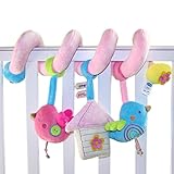 Happy Cherry　子供玩具　知育おもちゃ　ベビーベッドハンギング　人形　ベビーキッズベアー装飾おもちゃ　鳥　カラフル　出産　誕生日　音楽