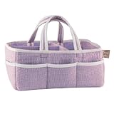 Trend Lab Lilac Gingham Seersucker Storage Caddy, Purple by Trend Lab [並行輸入品]