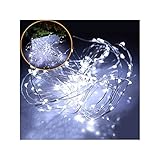 LEDイルミネーションライト 100球10m USB式 防水 ホワイト LEDジュエリーライト イルミネーション 飾り 七夕 クリスマスライト 結婚式 パーティー ガーデン 庭屋外、室内の飾り