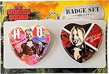 ザ・スーサイド・スクワッド “極”悪党、集結/ハート型缶バッジセット IBA244