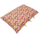 手づくり お昼寝 敷きふとんカバー 綿わた敷布団用／横ヒモ3箇所付き 日本製 (ピンク)