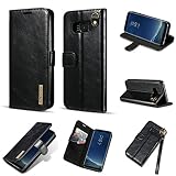 E&FASHION Galaxy S8 ケース 手帳型 マグネット式で分離式 取り外し自由 ワイヤレス充電に対応 ( SC02J/SCV36)5.8インチ カード収納 横開き スタンド機能 ギャラクシ