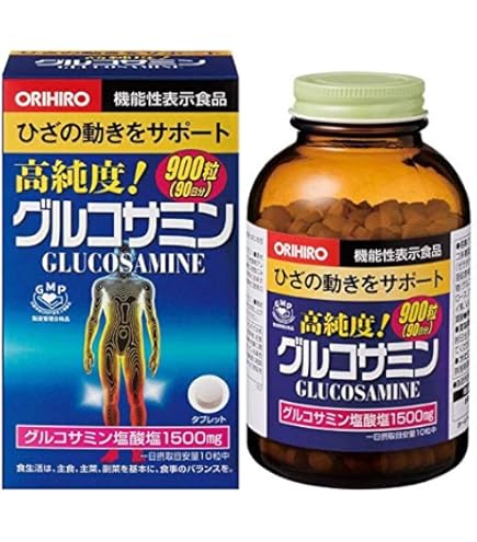 Amazon | オリヒロ 高純度 グルコサミン 徳用 900粒(90日分) | ORIHIRO