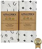 Amazrock Muslin Baby Swaddle Blanket - Soft 100% Cotton | 2 Large Baby Swaddle Blankets for Quality 