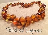 Baltic Amber Teething Necklace 12.5 Inches for Babies (Unisex) (Cognac Brown Honey) - Baby, Infant, 
