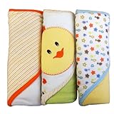 Kidiway Hooded Towels, Duck, 3 Count by Kidiway