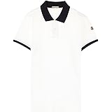[モンクレール] 【27】 17ss 半袖 襟裏ロゴ ポロシャツ ホワイト [並行輸入品]