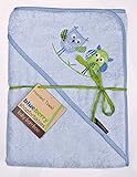 BlueberryShop Bamboo WARM EXTRA LARGE, HUGE HOODED Printed BATH POOL TOWEL Baby Kid Todler 100 x 100