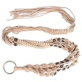 Demiawaking マクラメ 麻縄 プラントハンガー 観葉植物 吊り下げ ロープ ハンギングプランター （全長115cm）