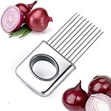 Lorny(TM) 簡単オニオンホルダースライサー野菜ツールトマトカッターステンレス鋼のキッチンガジェットクッキングツールC0