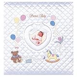 【お子様の誕生記念に刺繍アルバムを作成致します/ア-OLB-807】フエルアルバム ワンダフルベビー ホワイト Lサイズ/ア-OLB-807