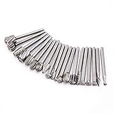 elfishjp 20本セット 超硬バー タングステンバー リューター ビット シャンク3ｍｍ ドリル カッター シャンクダブルカット 高速度 工具 切削 研磨用