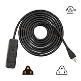 VIVOSUN 25FT Power Extension Cable Cord with 3 Outlet 14 Gauge 120V UL Listed [並行輸入品]