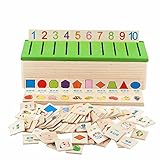 EVINIS Montessori Educational Wooden Game Recognition Toy Baby Kids Early Learning Classification Bo