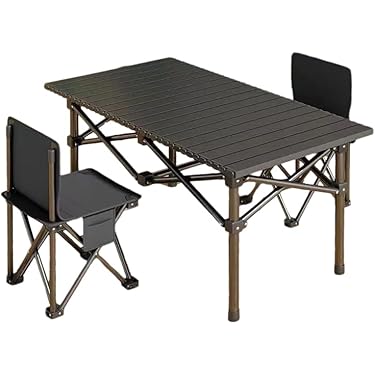 Jeep キャンプ用テーブル＆チェア2脚セット 収納袋付き　新品 Jeep キャンプ用テーブル＆チェア2脚セット 収納袋付き 新品 机