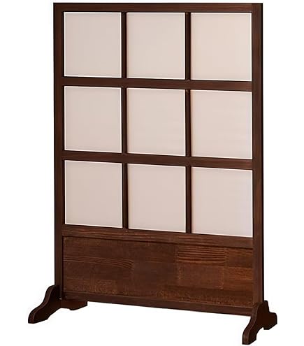 Amazon｜弘益 和風衝立4連 ブラック 47×183×10.5cm JP-M180-4(BK
