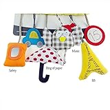 Stuffed Owl Plush Toy £¬ AxiErソフトカラフルな動物Sensory Hand Grasp Stuffed Owl Plush Rattle布ボールベビー乳児初期の教育玩具人