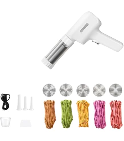 Amazon | Zxyler 手持ち式自動製麺機 家庭用 DIY 電動製麺機 5種類