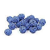 Jia Hu 30pcsラタンボールウェディングパーティーハンギング装飾2 cm ブルー JHUKMN055-9