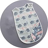 ベビー スリーパー 2重より柔らか ゼ スリーパー 秋用 パジャマ ベビー 寝袋 オーガニックコットン 夏用 綿 薄手 子供 赤ちゃん ボタン開閉式 プレゼント45*85 cm 象