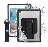 [ARMOR-X] iPad Air (2nd)/9.7-inch iPad Pro用ケース IP68 Waterproof Case with Hand Strap ブラック MXS-A6S