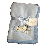 Super Plush Baby Boy Blanket Puppies by Cutie Pie Baby