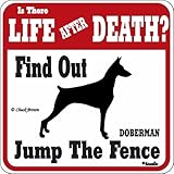 LIFE AFTER DEATH DOBERMAN サインボード：ドーベルマン [並行輸入品]